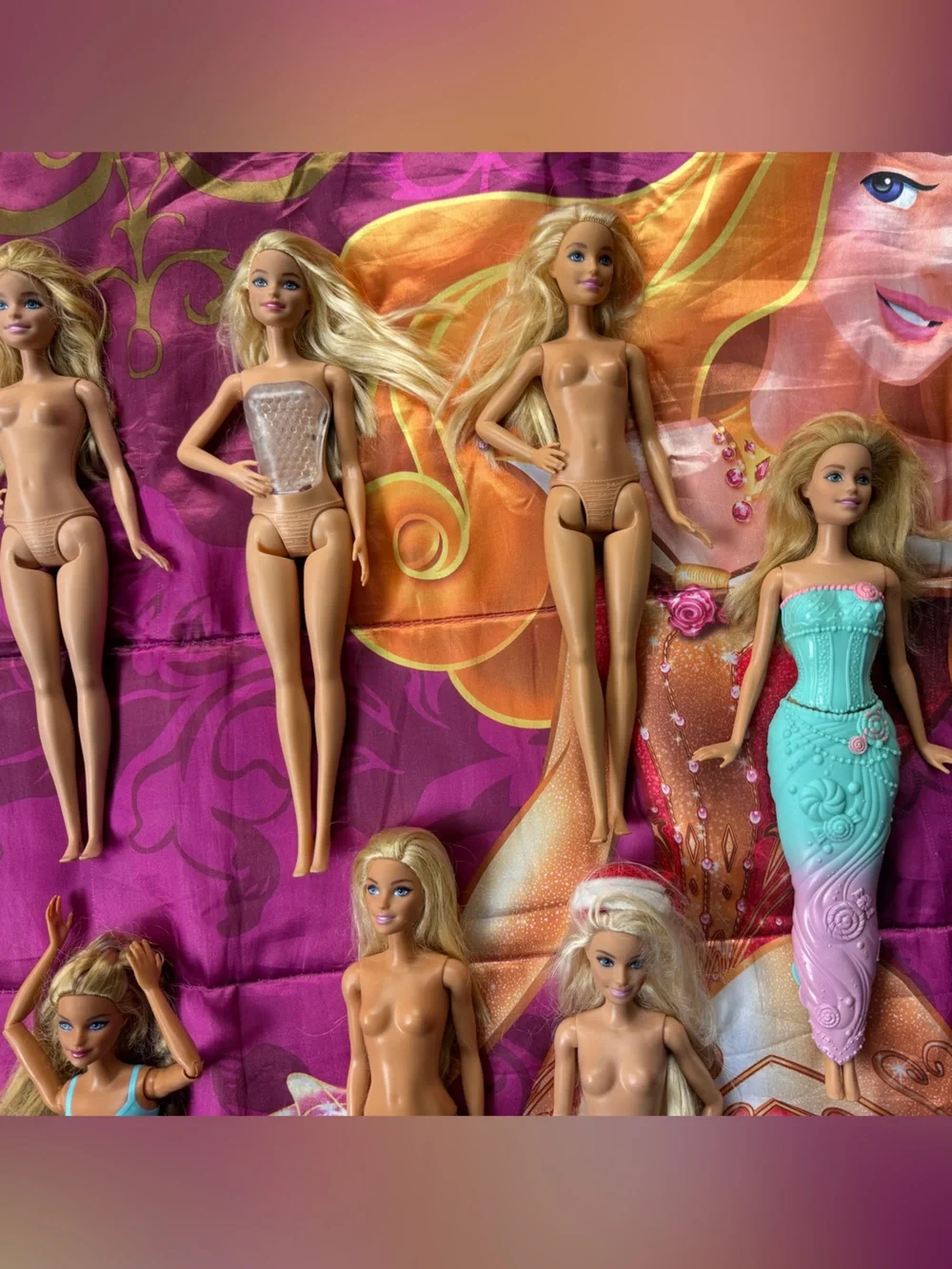 Mattel Barbie Lot of 12 DOLLS Doll Bundle made to move articulated yoga classic